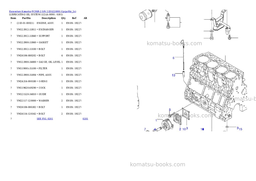Komatsu pc95r-2 s/n 21d5220001-up Parts catalog cover Page 8 Komatsu pc95r-2 s/n 21d5220001-up Parts catalog cover Page 8