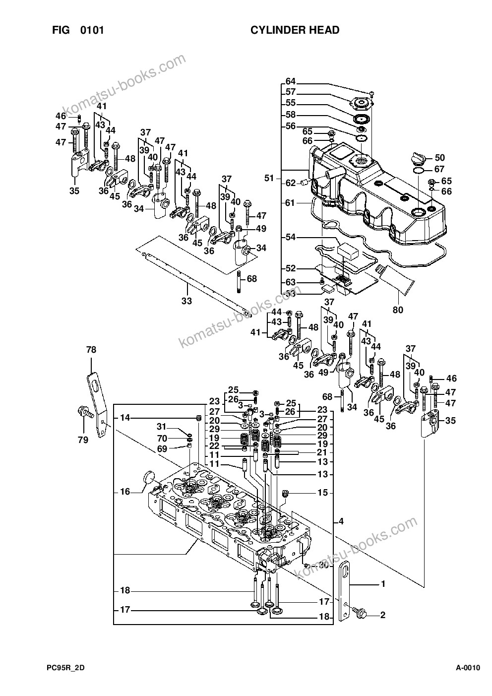 Komatsu pc95r-2 s/n 21d5220114-up Parts catalog cover Page 3 Komatsu pc95r-2 s/n 21d5220114-up Parts catalog cover Page 3