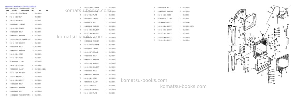 Komatsu pf3-1 s/n 10001-up Parts catalog cover Page 7