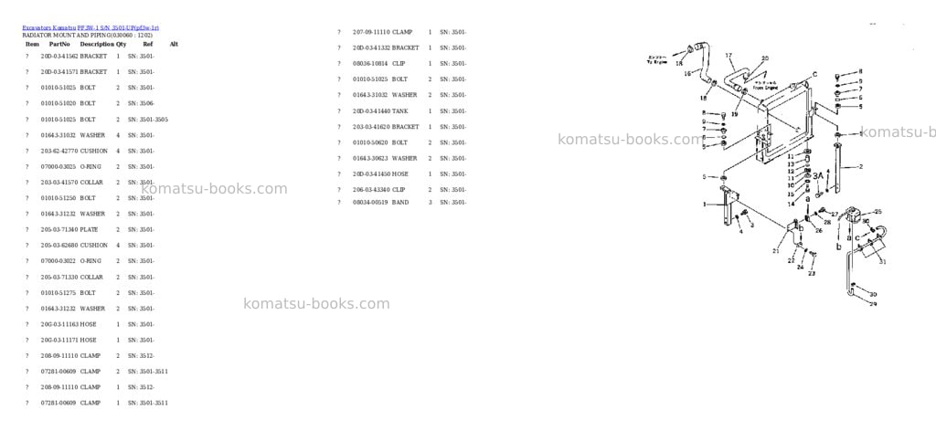 Komatsu pf3w-1 s/n 3501-up Parts catalog cover Page 5 Komatsu pf3w-1 s/n 3501-up Parts catalog cover Page 5