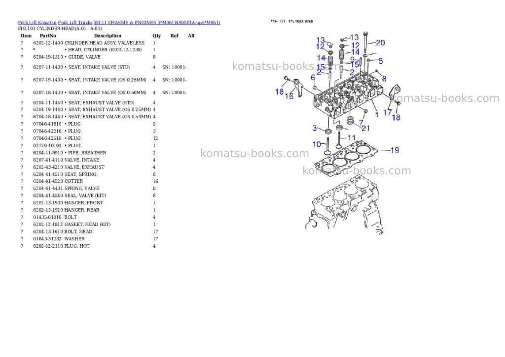 Komatsu ZB-11 CHASSIS & ENGINES (PM061)490001A-up Parts catalog cover Komatsu ZB-11 CHASSIS & ENGINES (PM061)490001A-up Parts catalog cover