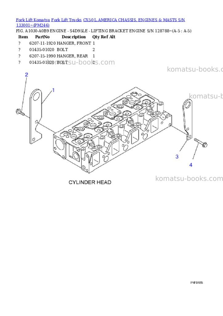 Komatsu cx50 l.america chassis, engines & masts s/n 133001~ Parts catalog cover Page 3 Komatsu cx50 l.america chassis, engines & masts s/n 133001~ Parts catalog cover Page 3