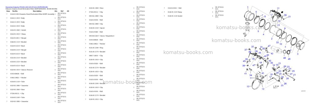 Komatsu PW180-11E0 S/N H75251-UP Parts catalog cover Page 8 Komatsu PW180-11E0 S/N H75251-UP Parts catalog cover Page 8