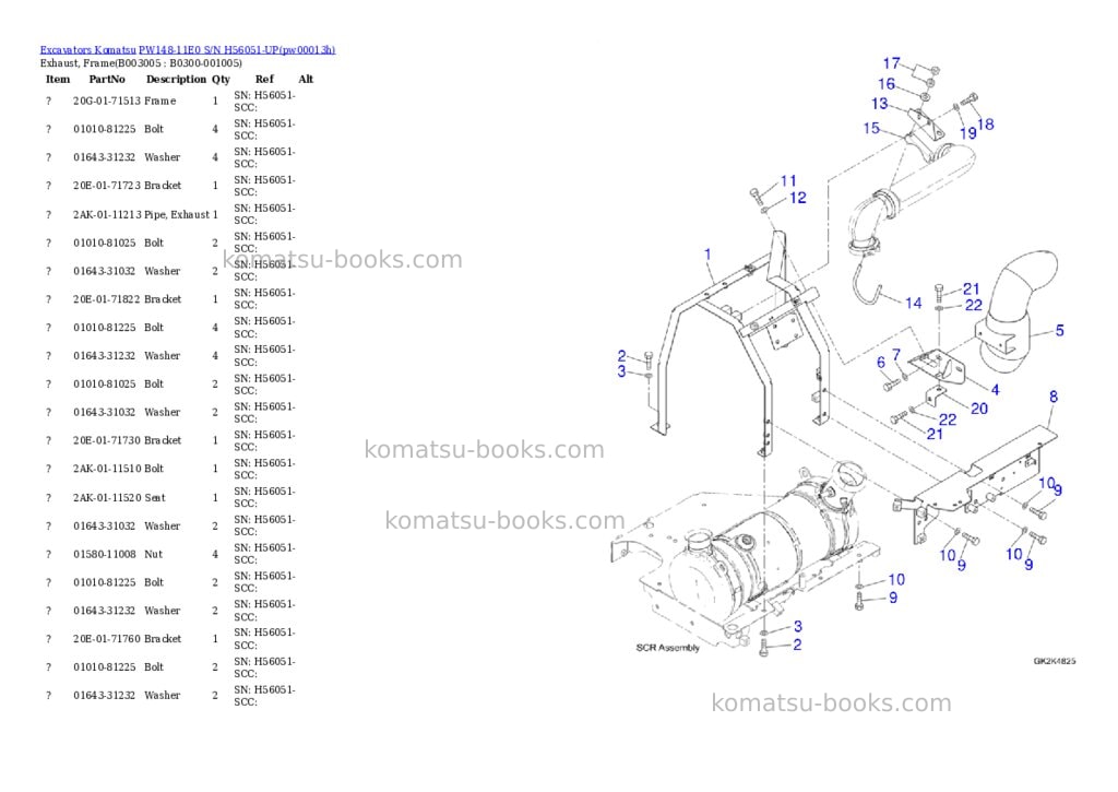 Komatsu PW148-11E0 S/N H56051-UP Parts catalog cover Page 6 Komatsu PW148-11E0 S/N H56051-UP Parts catalog cover Page 6