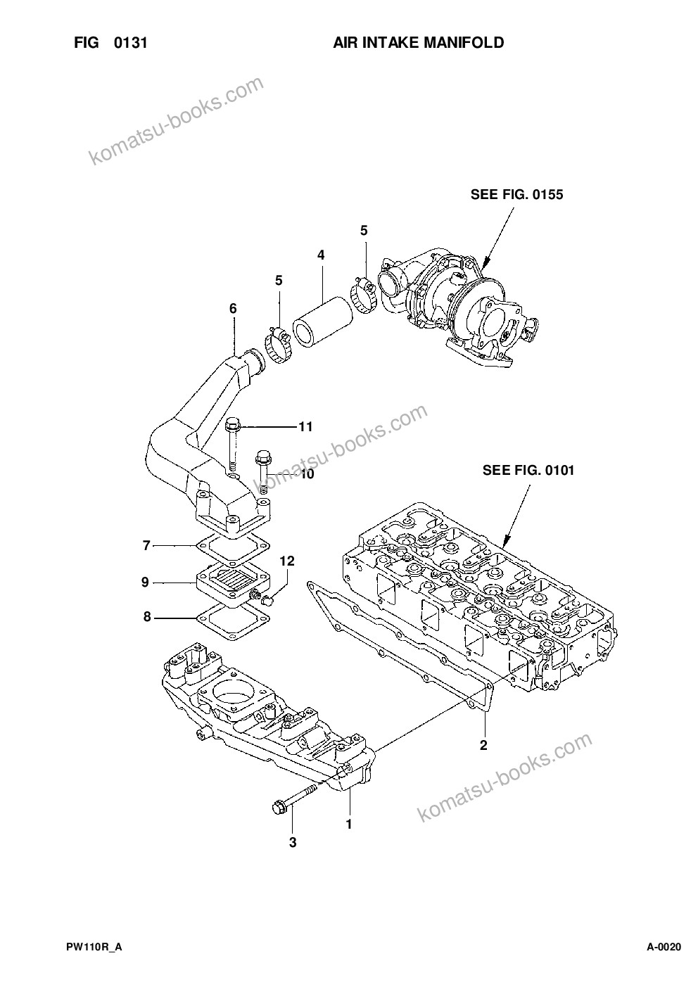 Komatsu pw110r-1 s/n 2260000282-up Parts catalog cover Page 5