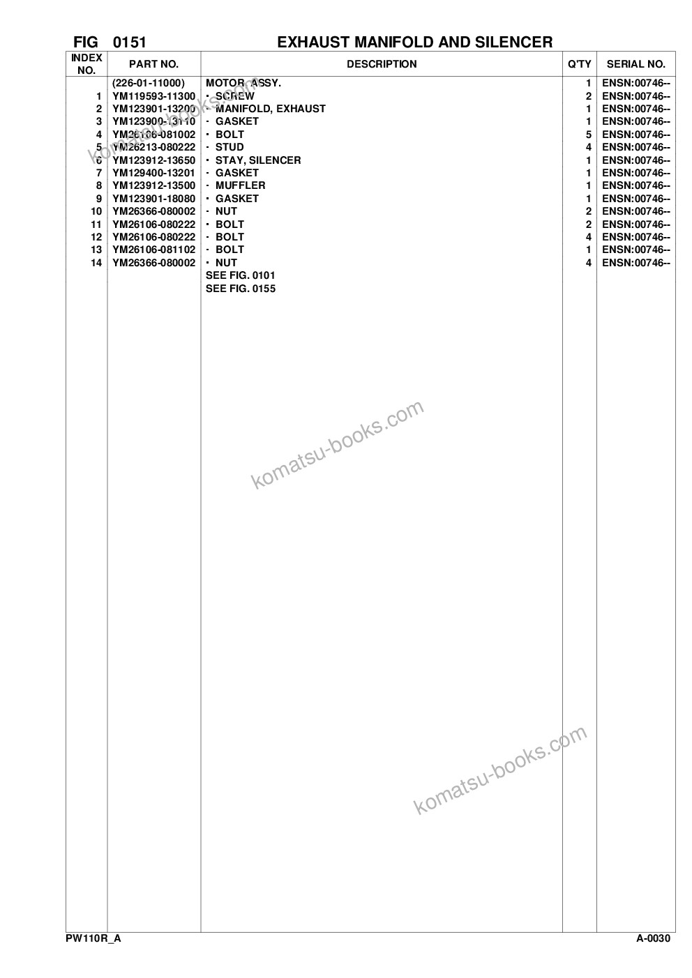 Komatsu pw110r-1 s/n 2260000282-up Parts catalog cover Page 8