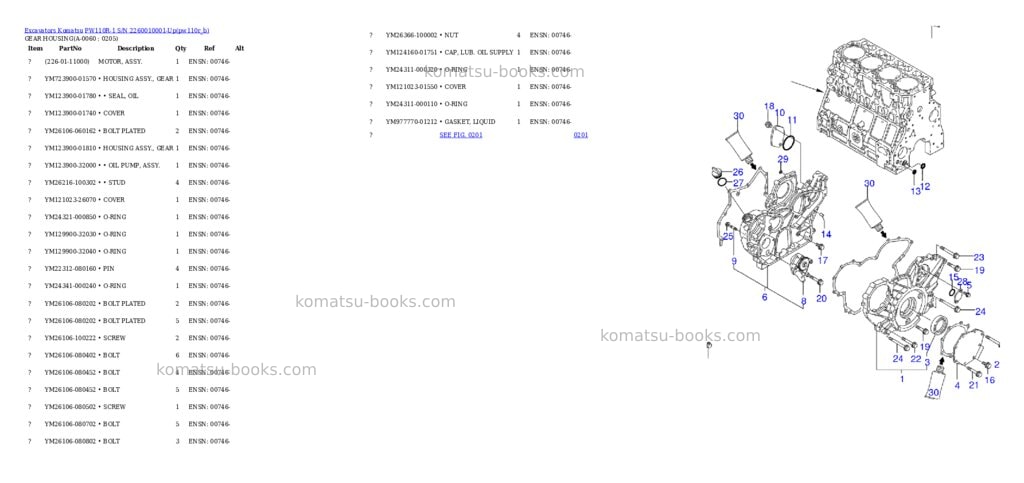 Komatsu pw110r-1 s/n 2260010001-up Parts catalog cover Page 5