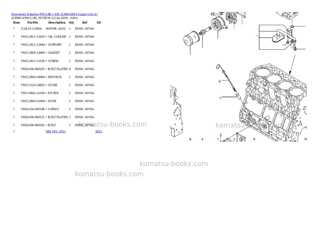 Komatsu pw110r-1 s/n 2260010001-up Parts catalog cover Page 9