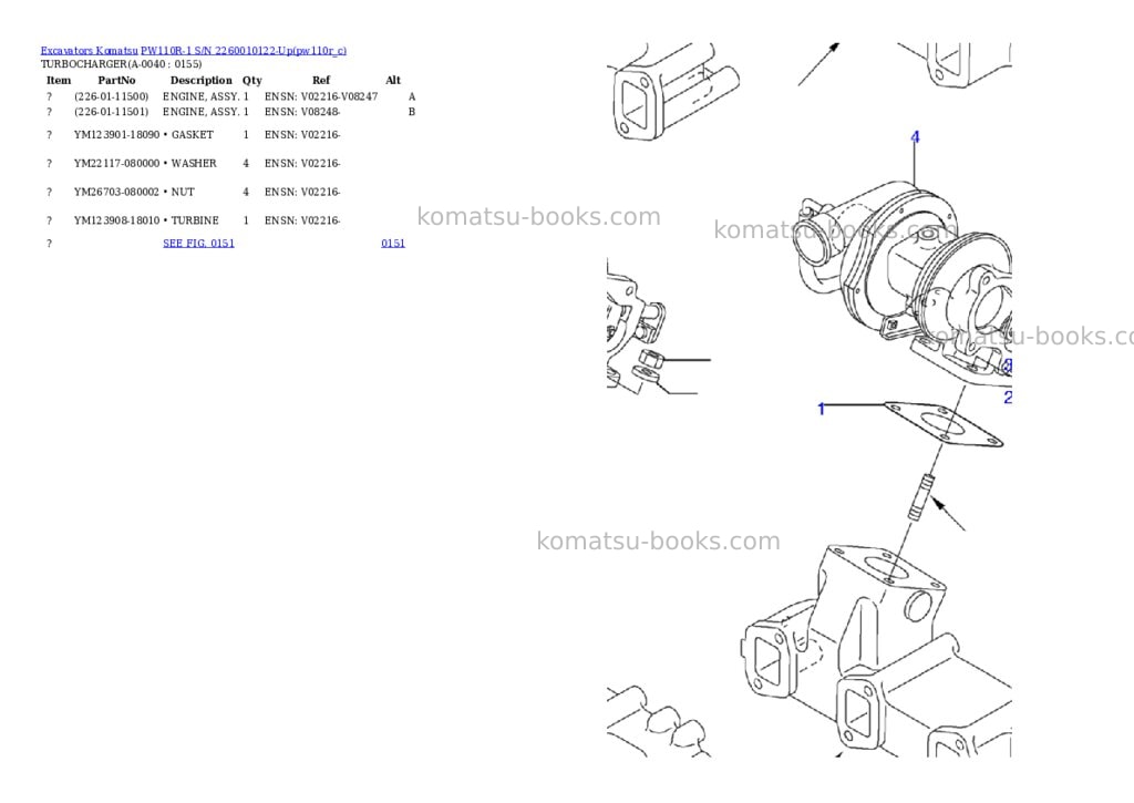 Komatsu pw110r-1 s/n 2260010122-up Parts catalog cover Page 3