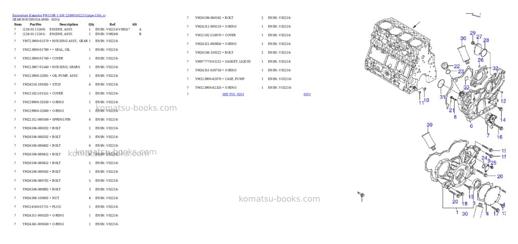 Komatsu pw110r-1 s/n 2260010122-up Parts catalog cover Page 5