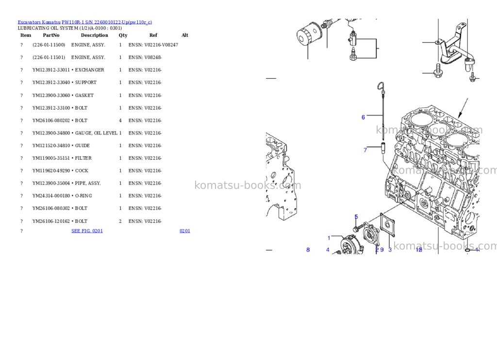 Komatsu pw110r-1 s/n 2260010122-up Parts catalog cover Page 9