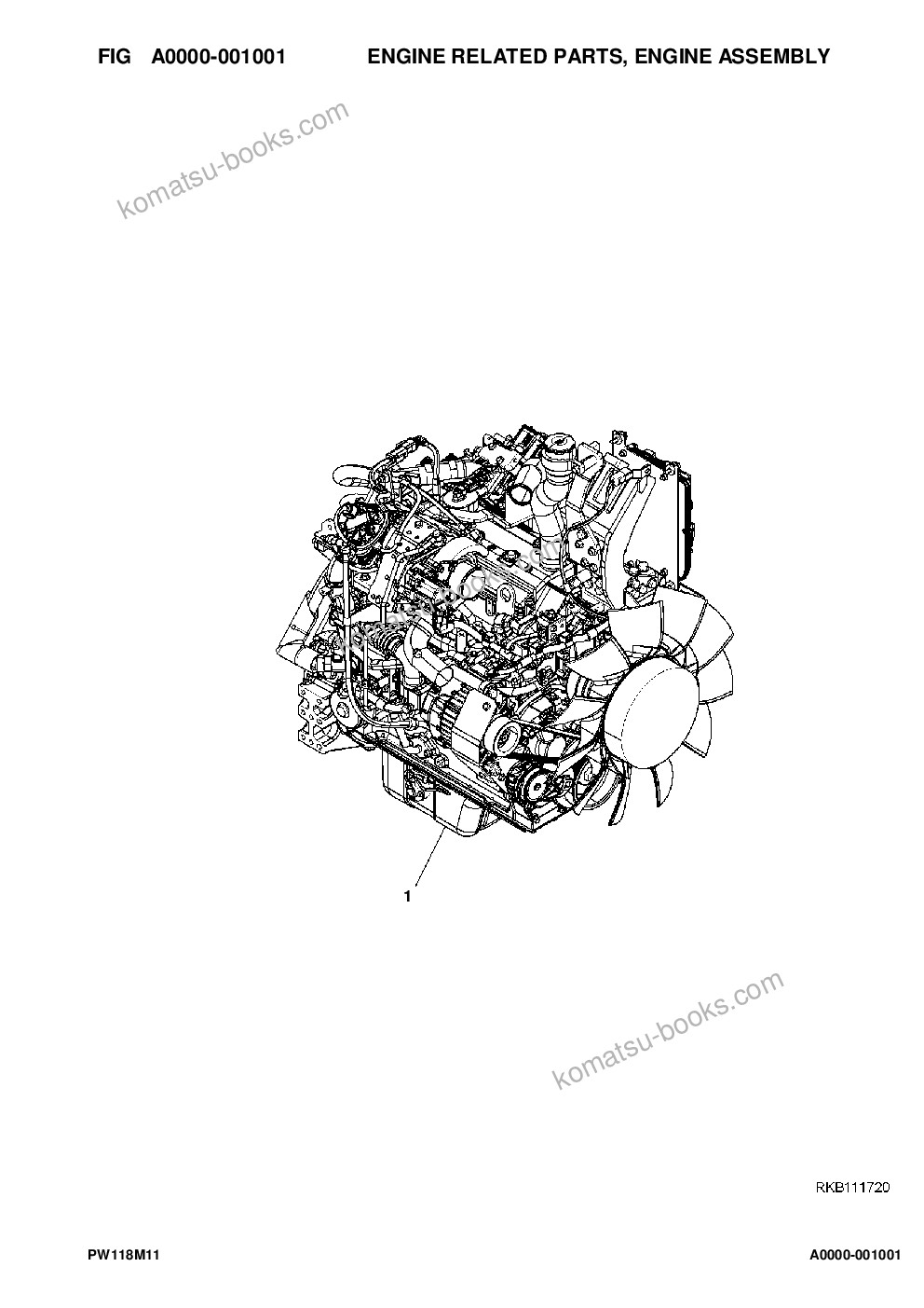 Komatsu pw118mr-11 s/n f30003 and up Catalogue de pièces couverture Page 2