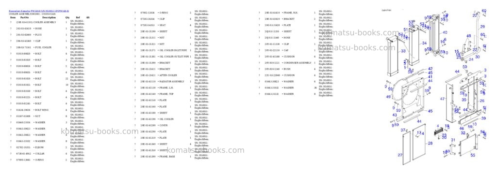 Komatsu PW148-8 S/N H50051-UP Parts catalog cover Page 8 Komatsu PW148-8 S/N H50051-UP Parts catalog cover Page 8