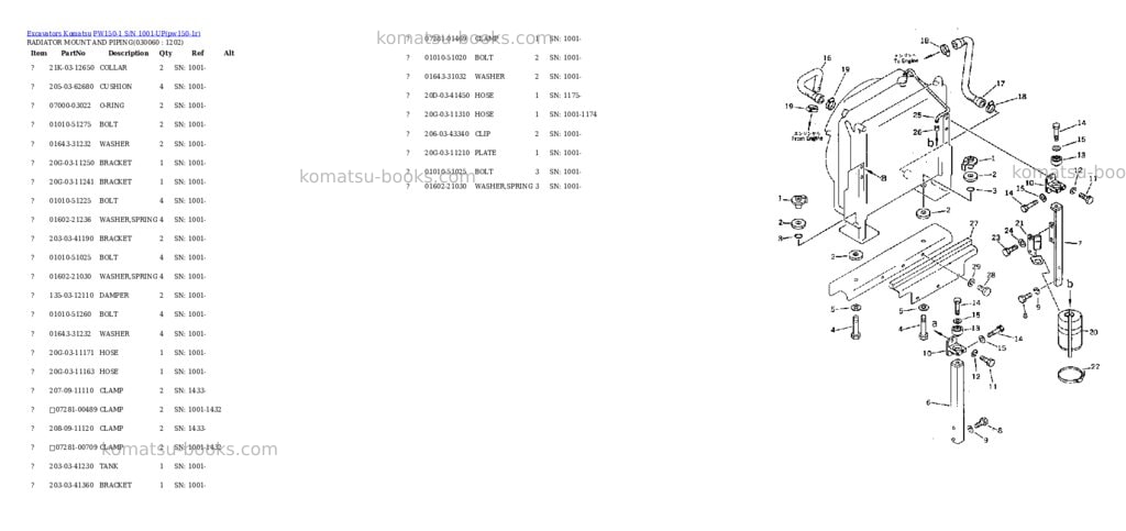 Komatsu pw150-1 s/n 1001-up Parts catalog cover Page 5