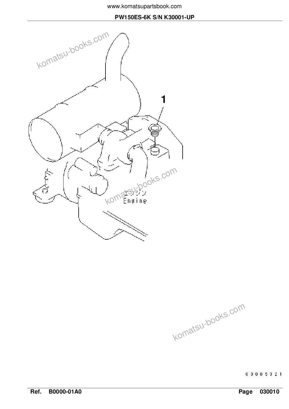 Komatsu pw150es-6k s/n k30001-up Parts catalog cover Page 3 Komatsu pw150es-6k s/n k30001-up Parts catalog cover Page 3