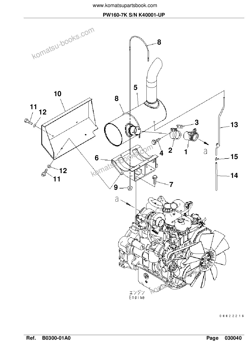 Komatsu PW160-7K S/N K40001-UP Parts catalog cover Page 9 Komatsu PW160-7K S/N K40001-UP Parts catalog cover Page 9