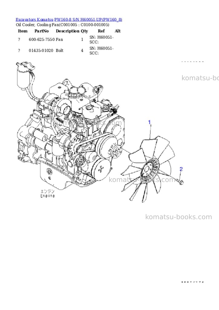 Komatsu pw160-8 s/n h60051-up Parts catalog cover Page 10 Komatsu pw160-8 s/n h60051-up Parts catalog cover Page 10