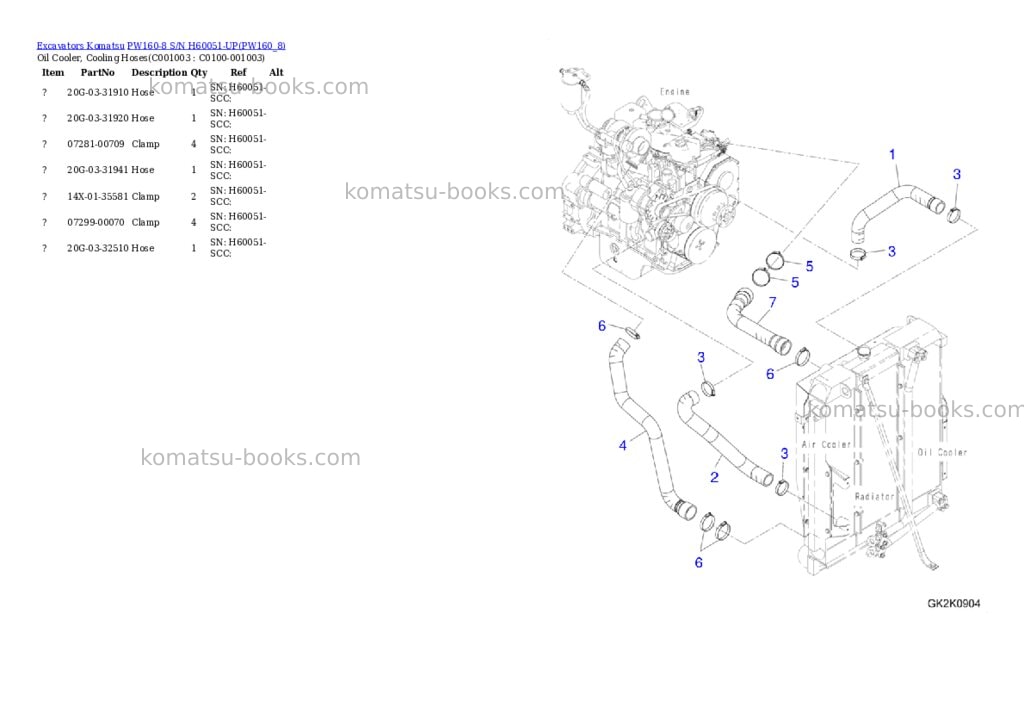 Komatsu pw160-8 s/n h60051-up Parts catalog cover Page 8 Komatsu pw160-8 s/n h60051-up Parts catalog cover Page 8