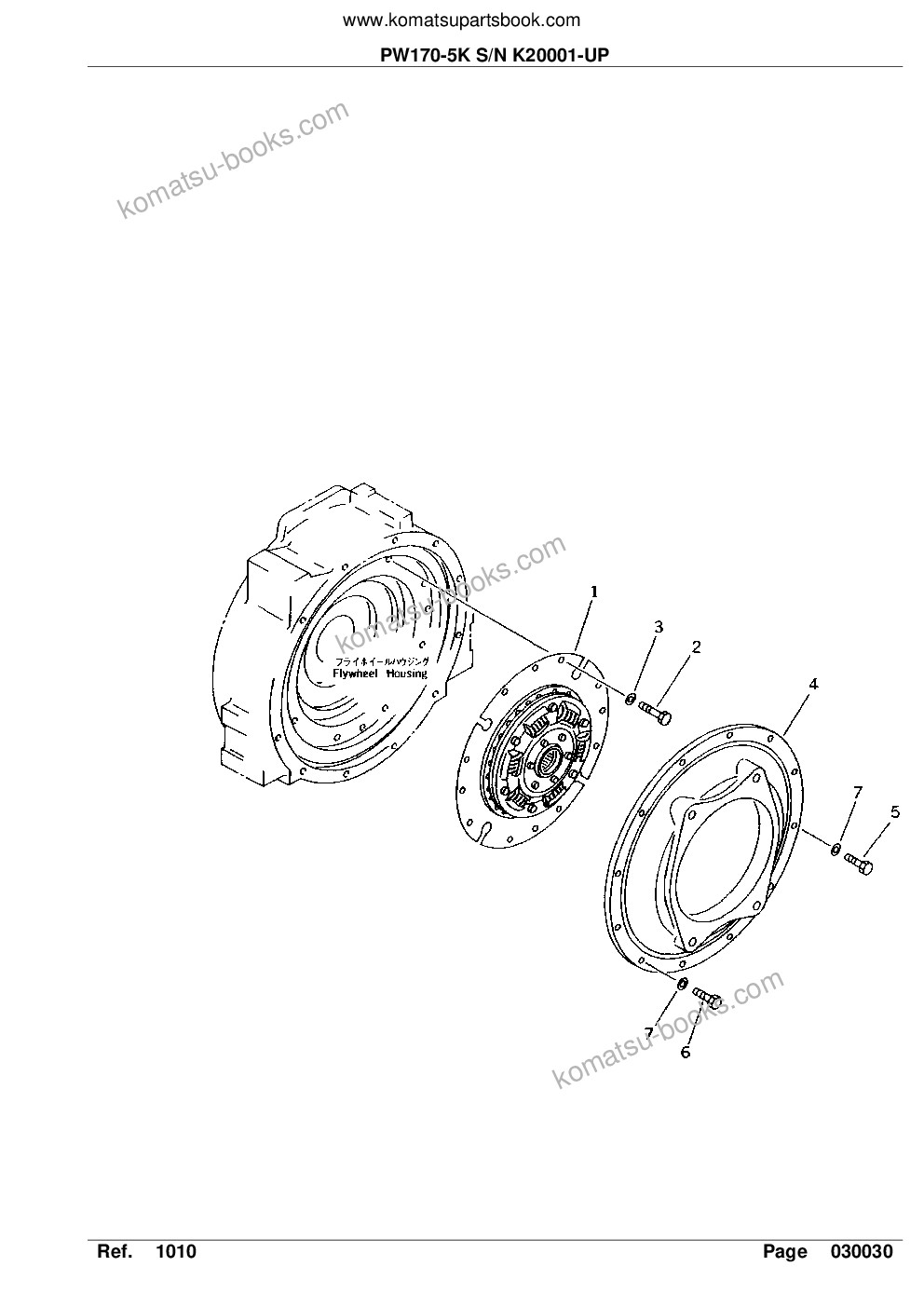 Komatsu pw170-5k s/n k20001-up Parts catalog cover Page 7 Komatsu pw170-5k s/n k20001-up Parts catalog cover Page 7
