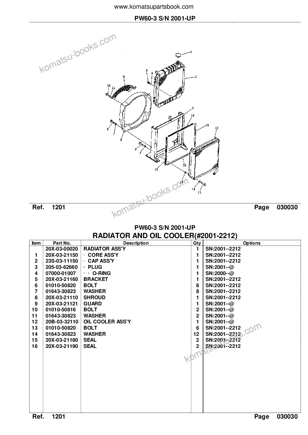 Komatsu PW60-3 S/N 2001-UP Parts catalog cover Page 5 Komatsu PW60-3 S/N 2001-UP Parts catalog cover Page 5