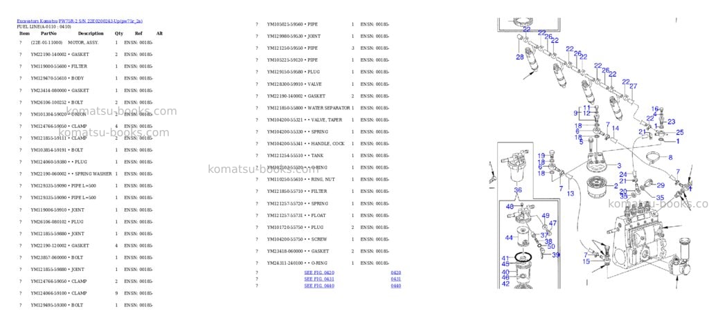 Komatsu pw75r-2 s/n 22e0200243-up Parts catalog cover Page 10 Komatsu pw75r-2 s/n 22e0200243-up Parts catalog cover Page 10