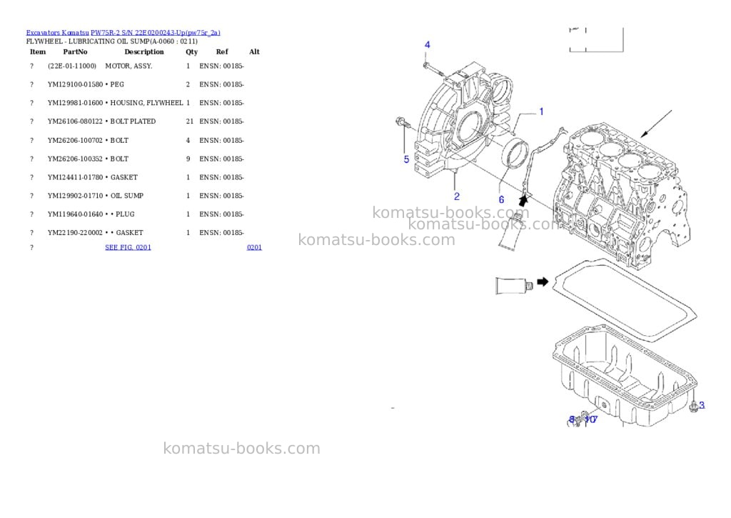 Komatsu pw75r-2 s/n 22e0200243-up Parts catalog cover Page 5 Komatsu pw75r-2 s/n 22e0200243-up Parts catalog cover Page 5