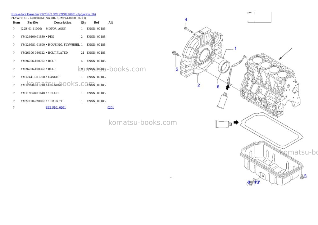 Komatsu pw75r-2 s/n 22e0210001-up Parts catalog cover Page 5 Komatsu pw75r-2 s/n 22e0210001-up Parts catalog cover Page 5