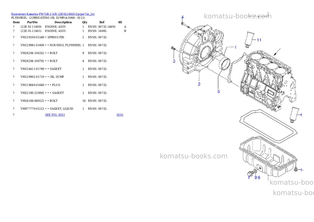 Komatsu pw75r-2 s/n 22e0210020-up Parts catalog cover Page 5 Komatsu pw75r-2 s/n 22e0210020-up Parts catalog cover Page 5