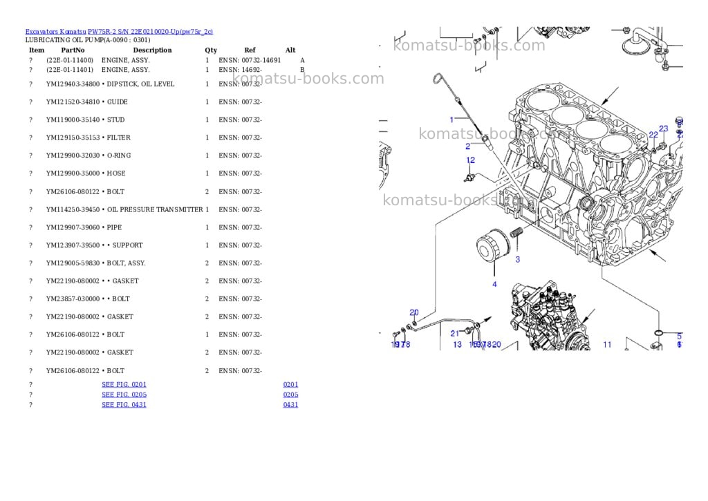 Komatsu pw75r-2 s/n 22e0210020-up Parts catalog cover Page 8 Komatsu pw75r-2 s/n 22e0210020-up Parts catalog cover Page 8