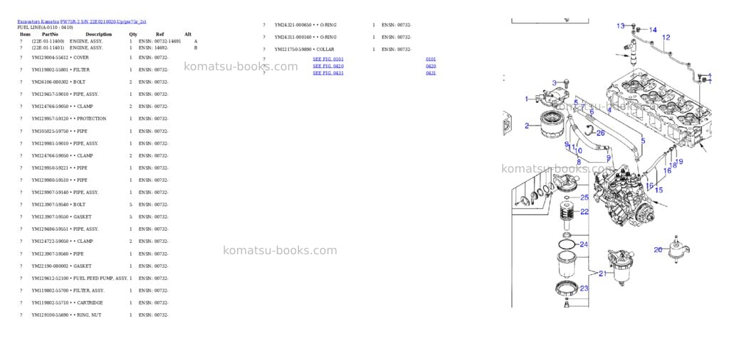 Komatsu pw75r-2 s/n 22e0210020-up Parts catalog cover Page 9 Komatsu pw75r-2 s/n 22e0210020-up Parts catalog cover Page 9