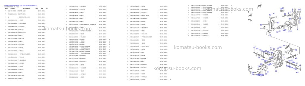 Komatsu pw95r-2 s/n 21d0200280-up Parts catalog cover Page 10 Komatsu pw95r-2 s/n 21d0200280-up Parts catalog cover Page 10