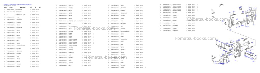 Komatsu pw95r-2 s/n 21d0210001-up Parts catalog cover Page 10