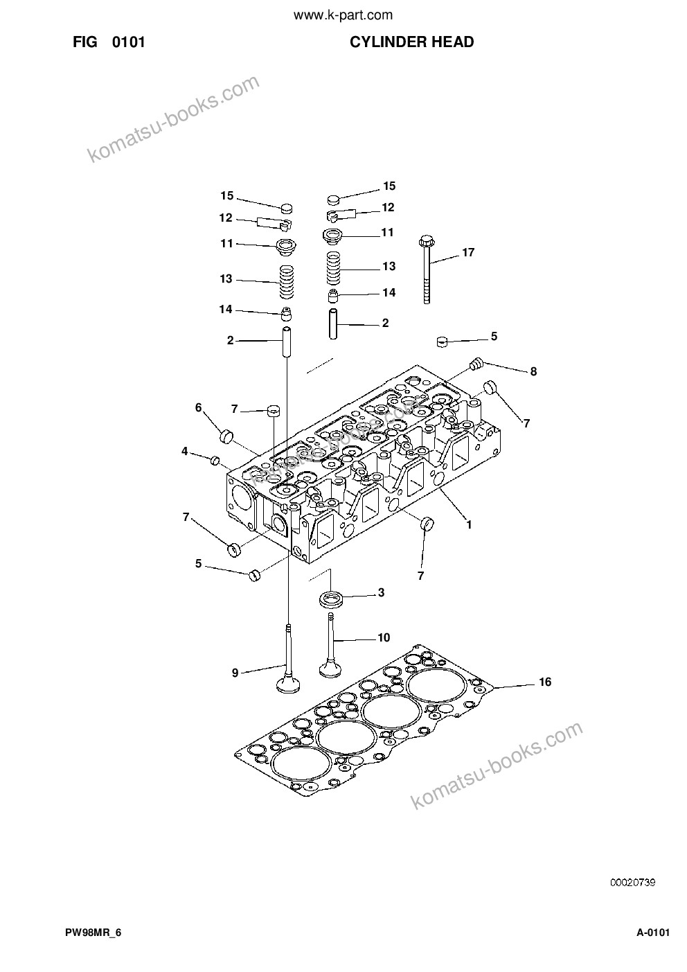 Komatsu pw98mr-6 s/n f00003-up Catálogo de piezas cover Page 3