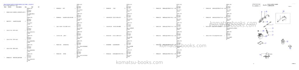 Komatsu SOLAR 015PLUS (S/N. 20001 ~ ) Parts catalog cover Page 6