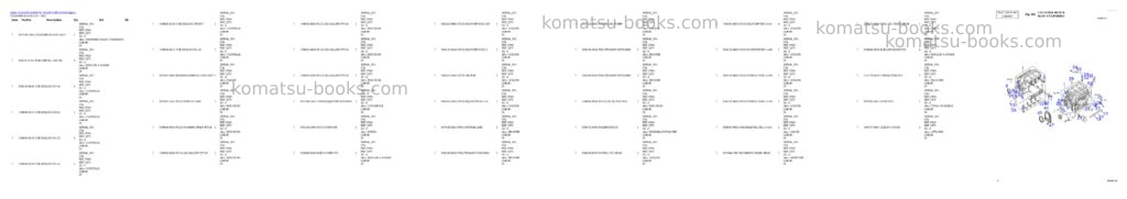 Komatsu SOLAR 030PLUS Parts catalog cover Page 3 Komatsu SOLAR 030PLUS Parts catalog cover Page 3
