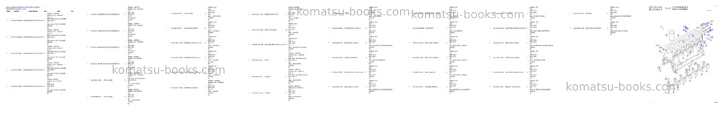 Komatsu SOLAR 300LL Parts catalog cover