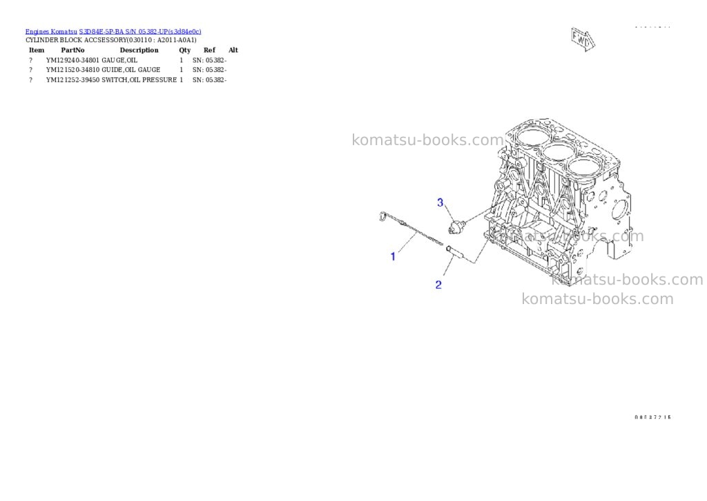 Komatsu s3d84e-5p-ba s/n 05382-up Parts catalog cover Page 10 Komatsu s3d84e-5p-ba s/n 05382-up Parts catalog cover Page 10
