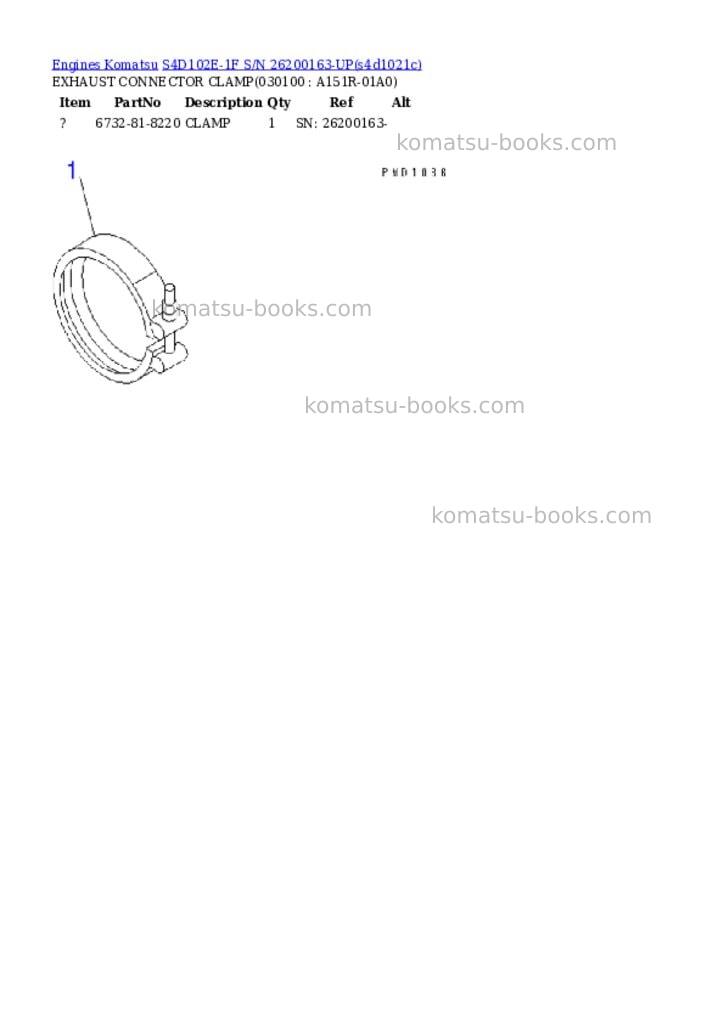 Komatsu S4D102E-1F S/N 26200163-UP Parts catalog cover Page 9 Komatsu S4D102E-1F S/N 26200163-UP Parts catalog cover Page 9