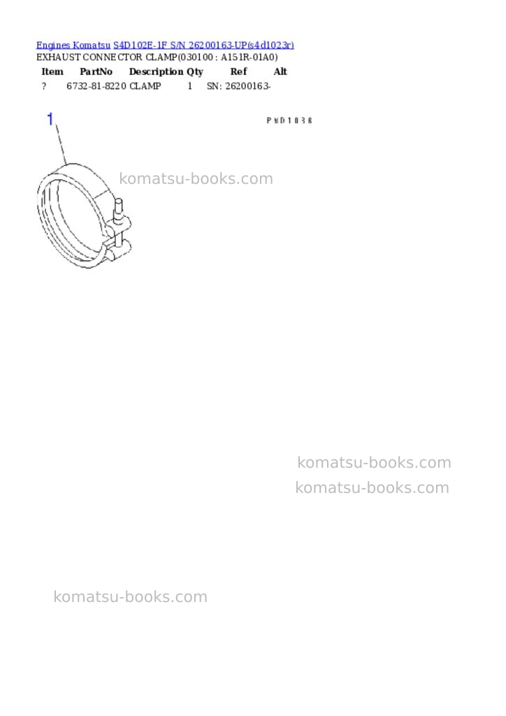 Komatsu s4d102e-1f s/n 26200163-up Parts catalog cover Page 9 Komatsu s4d102e-1f s/n 26200163-up Parts catalog cover Page 9