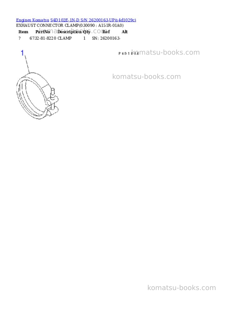 Komatsu s4d102e-1n-d s/n 26200163-up Parts catalog cover Page 8 Komatsu s4d102e-1n-d s/n 26200163-up Parts catalog cover Page 8