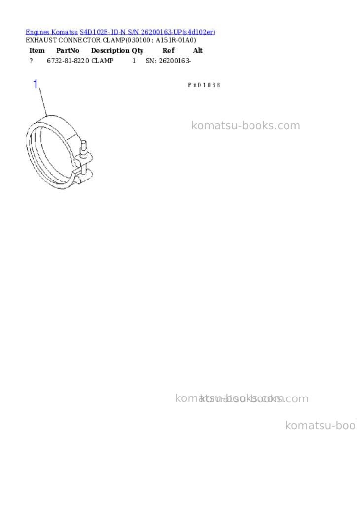 Komatsu s4d102e-1d-n s/n 26200163-up Parts catalog cover Page 9 Komatsu s4d102e-1d-n s/n 26200163-up Parts catalog cover Page 9