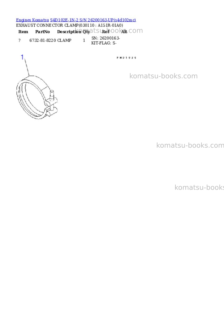 Komatsu s4d102e-1n-2 s/n 26200163-up Parts catalog cover Page 10