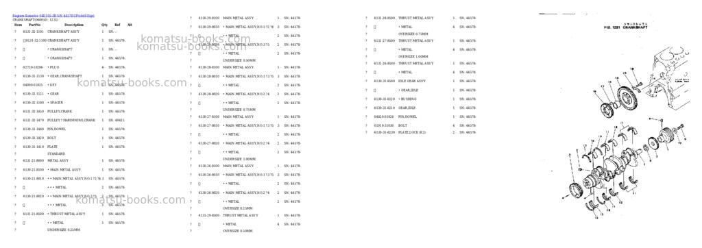 Komatsu S4D105-3B S/N 44578-UP Parts catalog cover Page 10 Komatsu S4D105-3B S/N 44578-UP Parts catalog cover Page 10