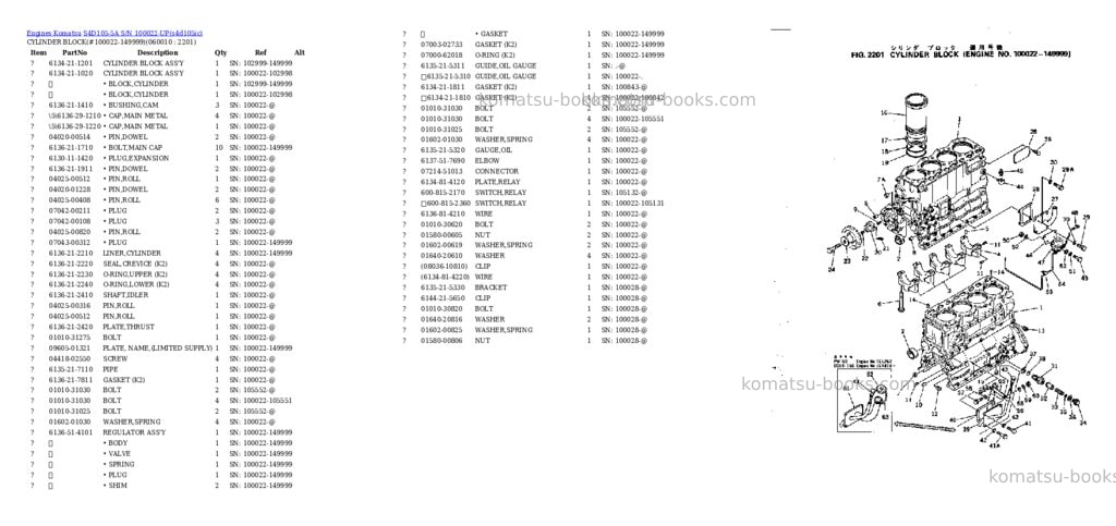 Komatsu s4d105-5a s/n 100022-up Parts catalog cover Page 8 Komatsu s4d105-5a s/n 100022-up Parts catalog cover Page 8