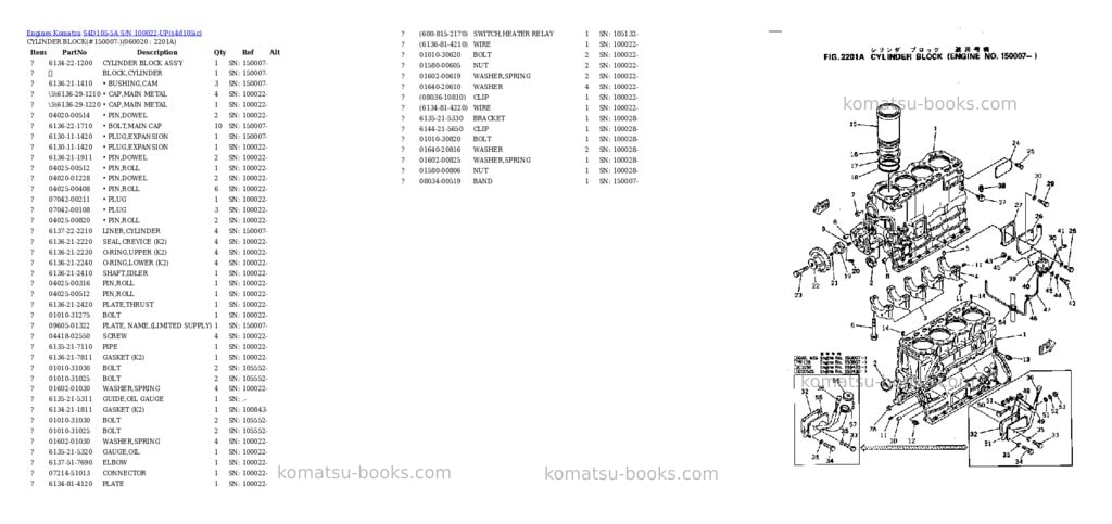Komatsu s4d105-5a s/n 100022-up Parts catalog cover Page 9 Komatsu s4d105-5a s/n 100022-up Parts catalog cover Page 9