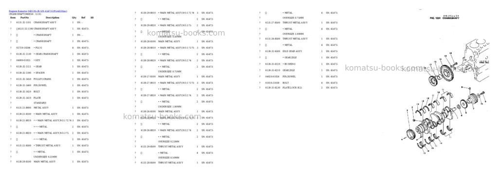 Komatsu s4d105-3k s/n 45473-up Parts catalog cover Page 10 Komatsu s4d105-3k s/n 45473-up Parts catalog cover Page 10