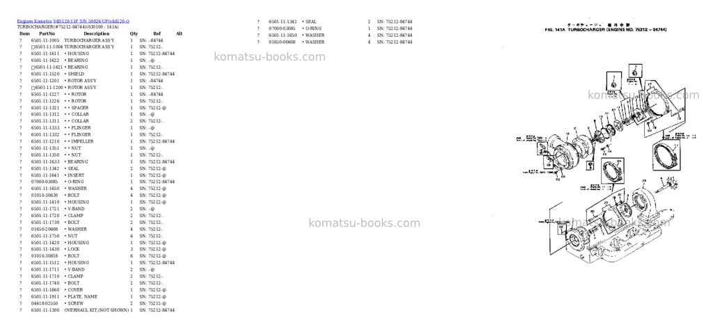 Komatsu S4D120-11F S/N 50026-UP Parts catalog cover Page 9