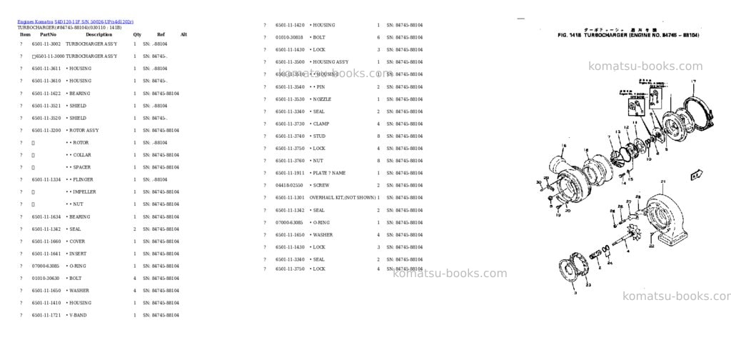 Komatsu s4d120-11f s/n 50026-up Parts catalog cover Page 10