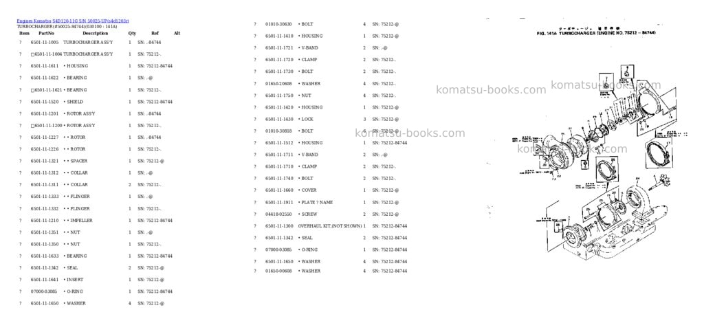 Komatsu s4d120-11g s/n 50025-up Parts catalog cover Page 9
