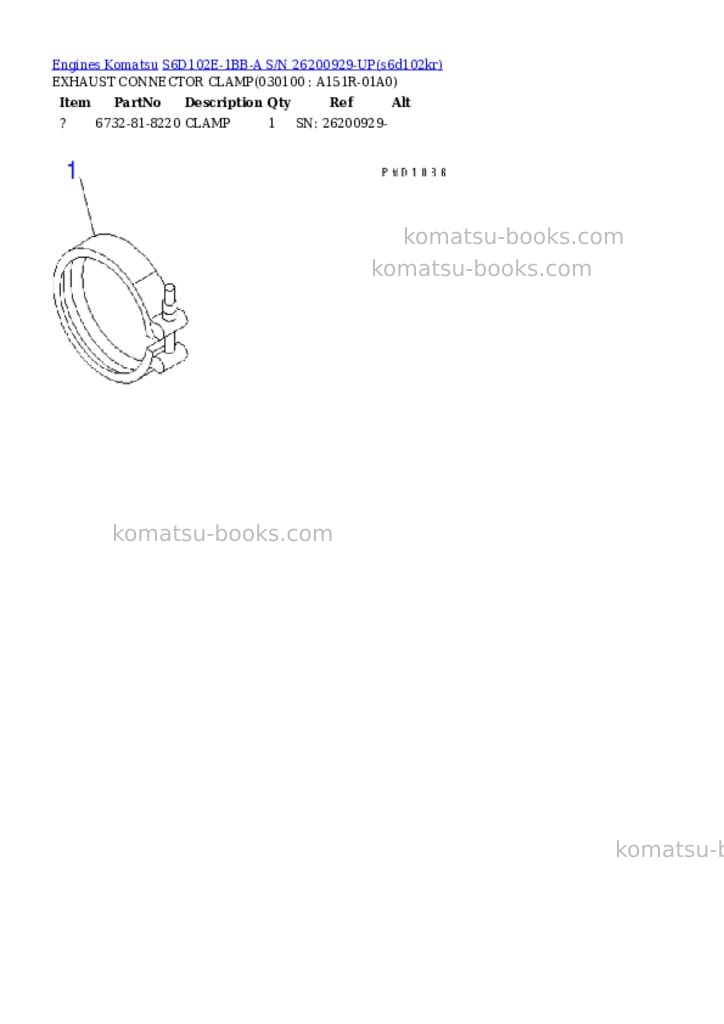 Komatsu s6d102e-1bb-a s/n 26200929-up Parts catalog cover Page 9 Komatsu s6d102e-1bb-a s/n 26200929-up Parts catalog cover Page 9
